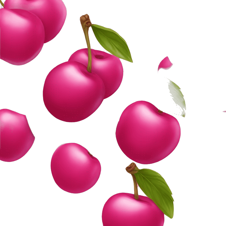 Pink cherries emoji