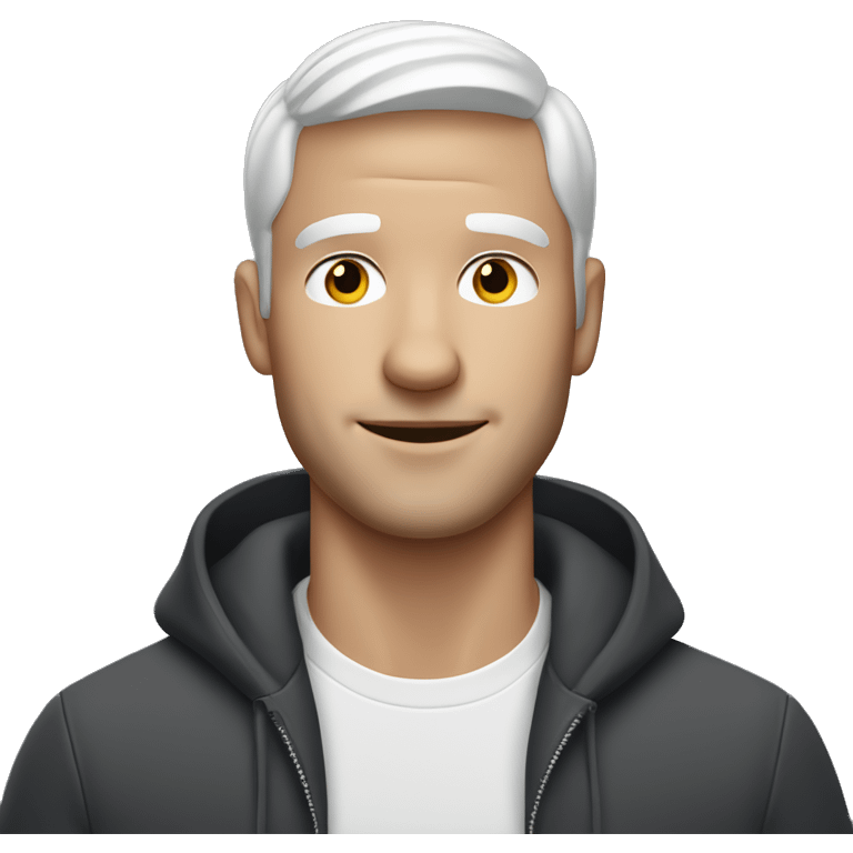 White guy with Airpods max emoji