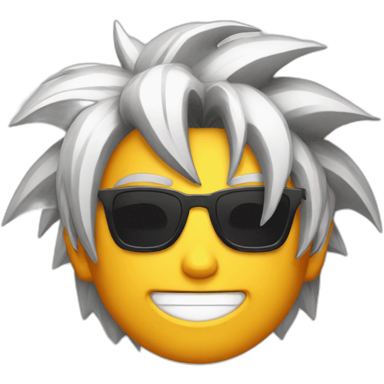 Goku with sun glass emoji