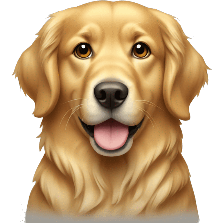 golden retriever dog emoji