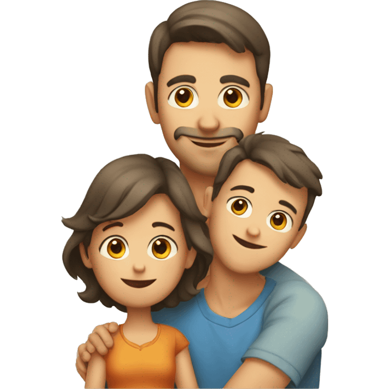 Mother father and kid europeans emoji