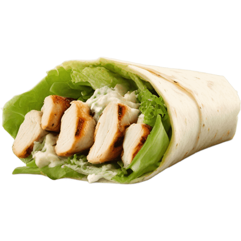 Chicken ceaser wrap  emoji