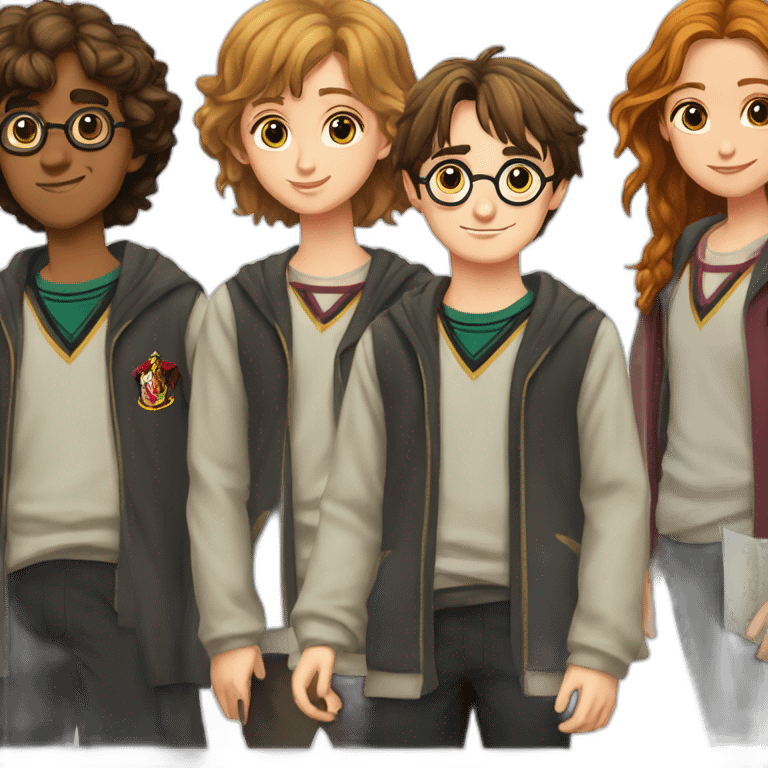 Harry potter et hermione et ron emoji