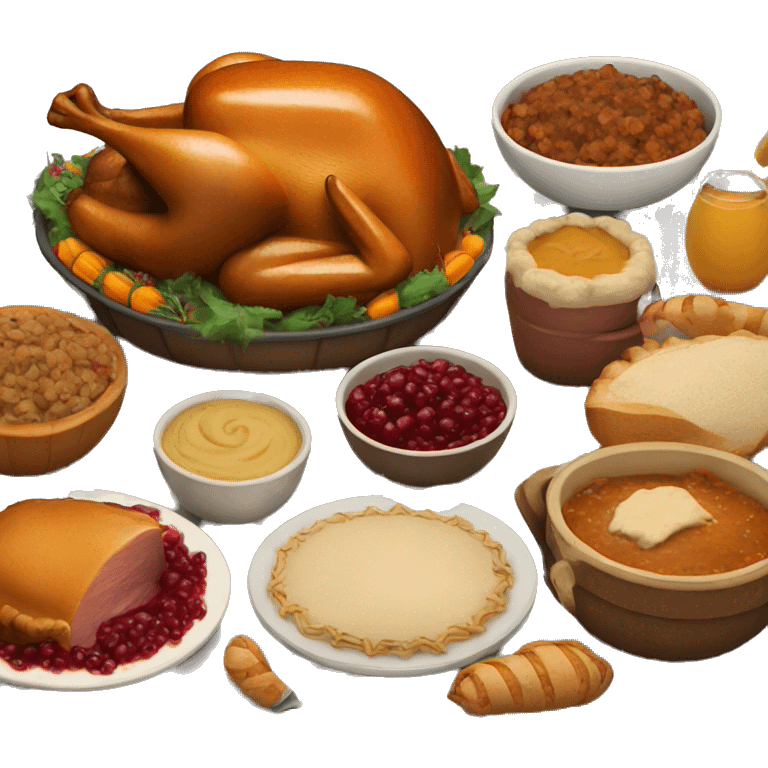 Thanksgiving food emoji