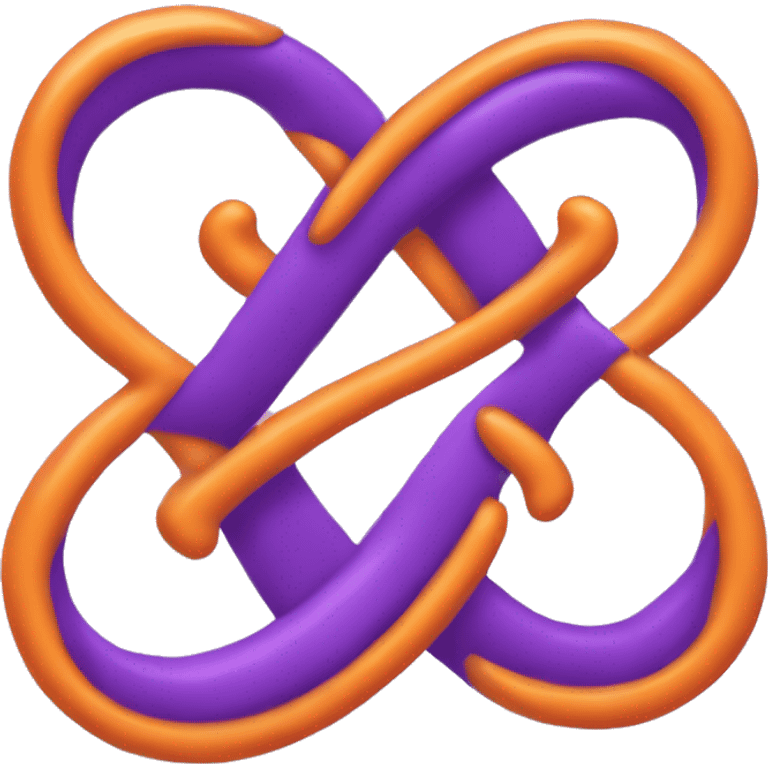 purple capital "S" and an orange capital "N", with an infinity symbol between both emoji