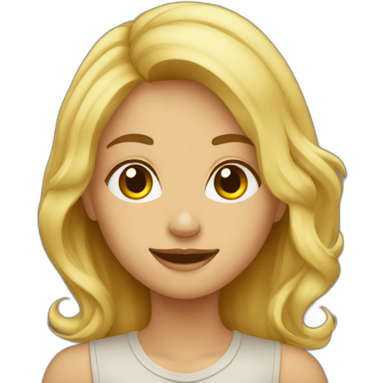 Blond sur brun emoji