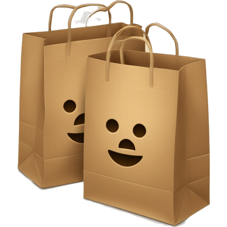 I need two shopping bags but its should be from brown paper and no invoice on it emoji