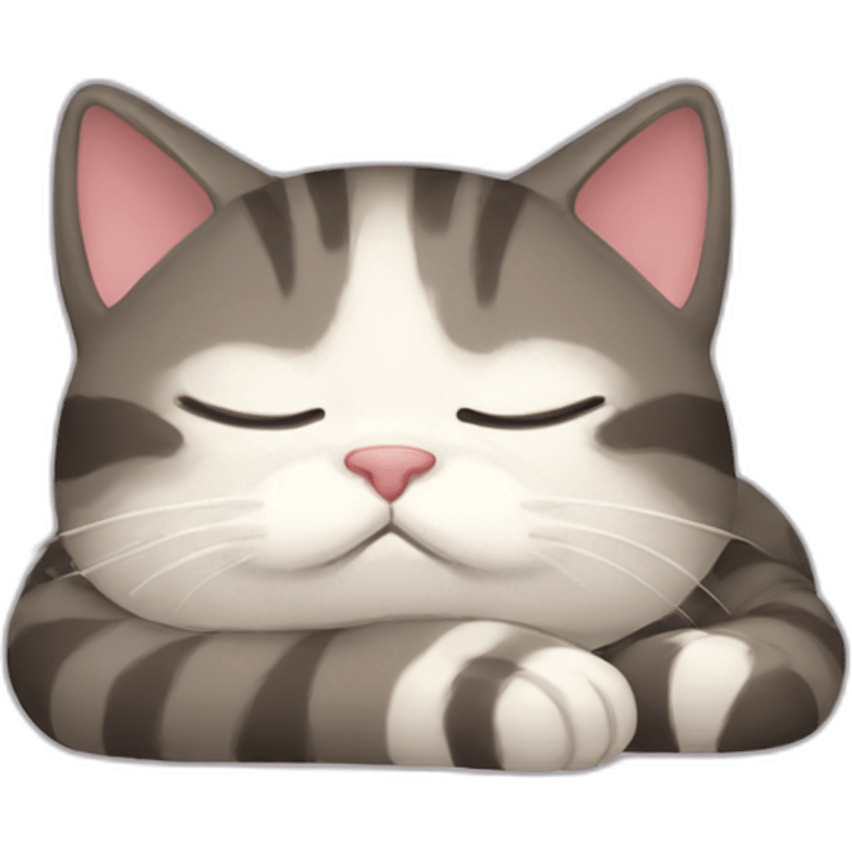 Sleepy cat emoji