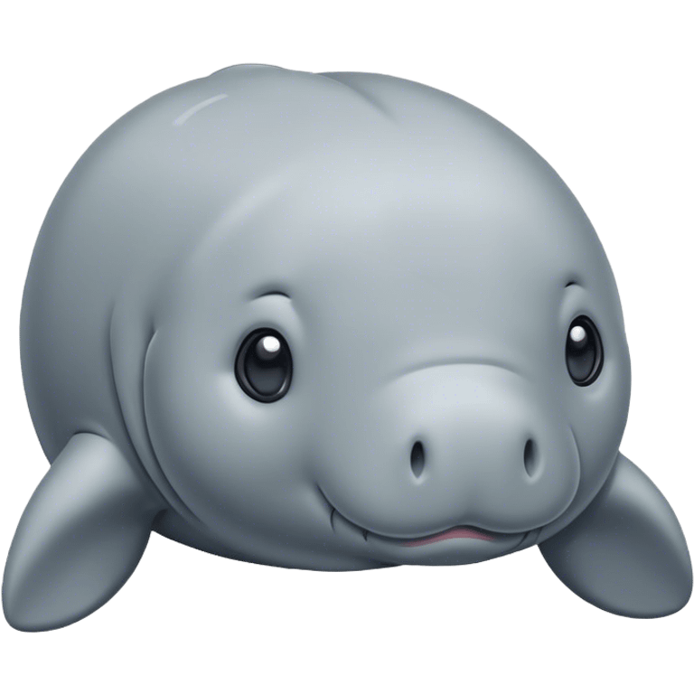 Manatee cute manga style emoji