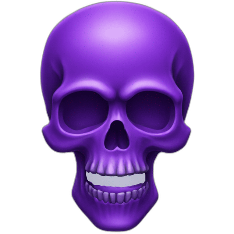 Purple skull emoji  emoji