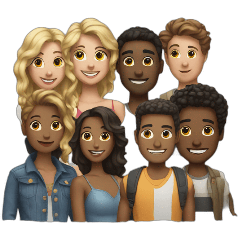 Group of friends emoji