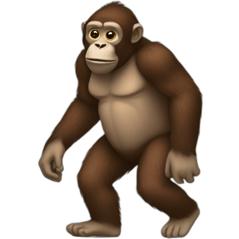 ape carrying kidney emoji