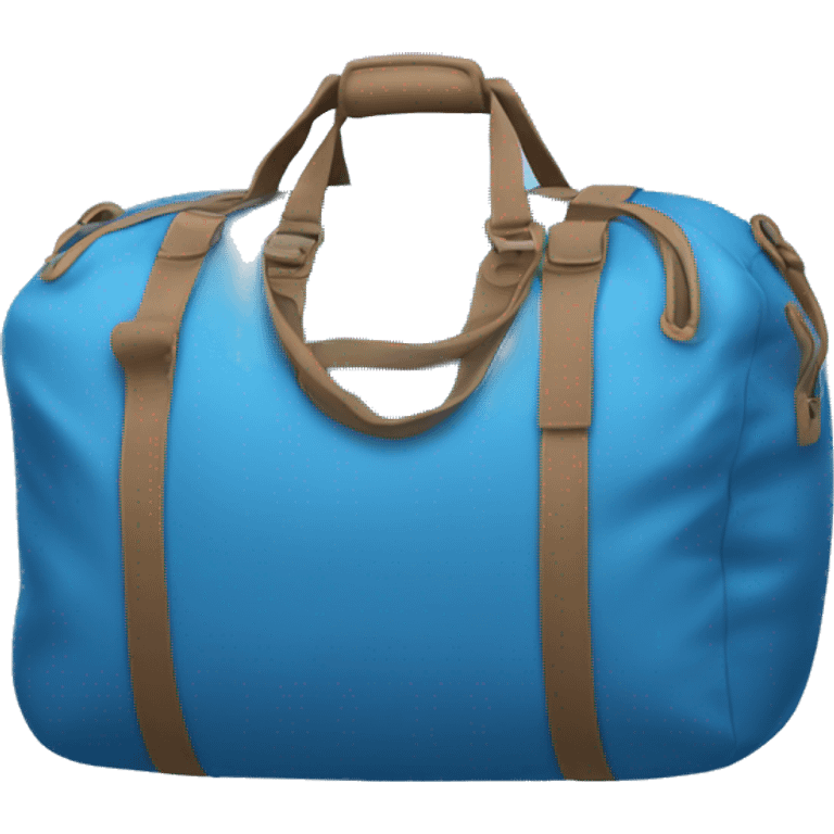 Blue duffel bag emoji