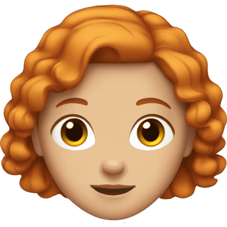 girl with ginger hair emoji