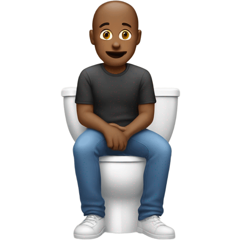 Man in a toilet emoji