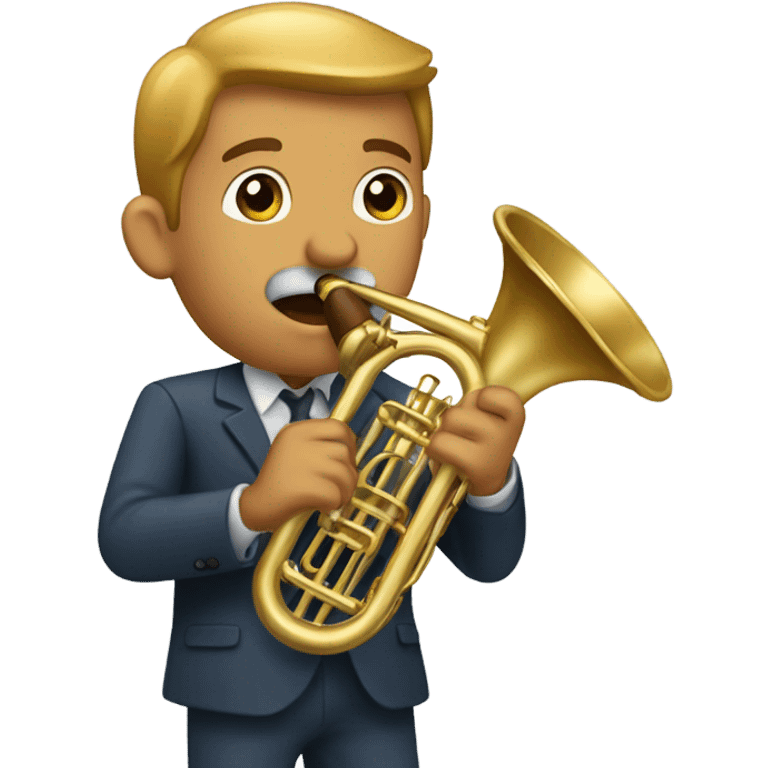 man playing trombone emoji