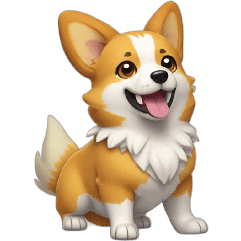 corgi pokemon evolution ultra strong emoji