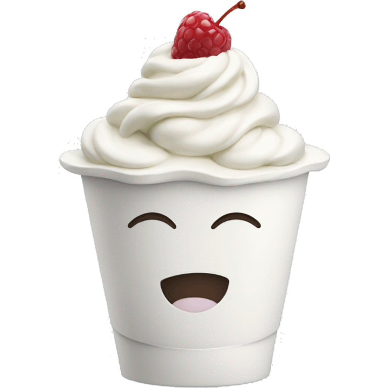 Frozen yogurt emoji