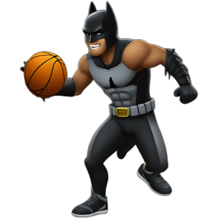 Batman playing basketball emoji