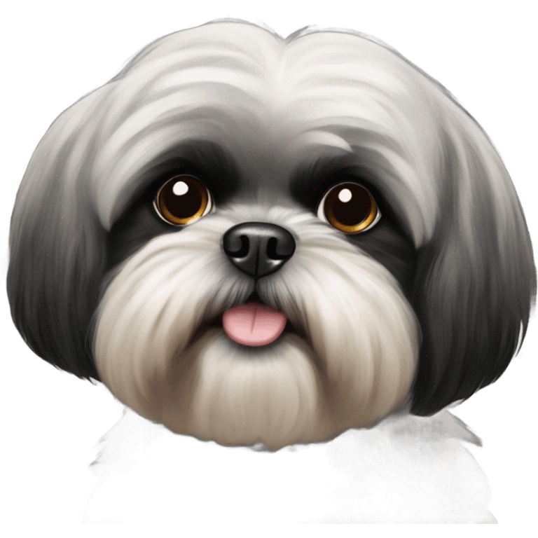 Black Shih Tzu  emoji