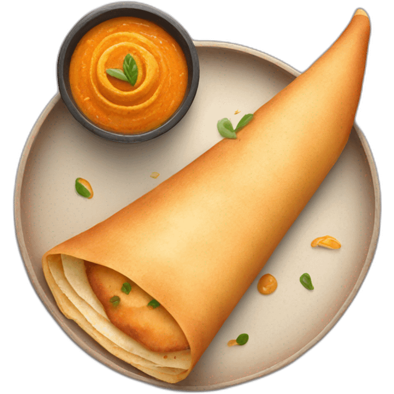 Butter masala dosa emoji