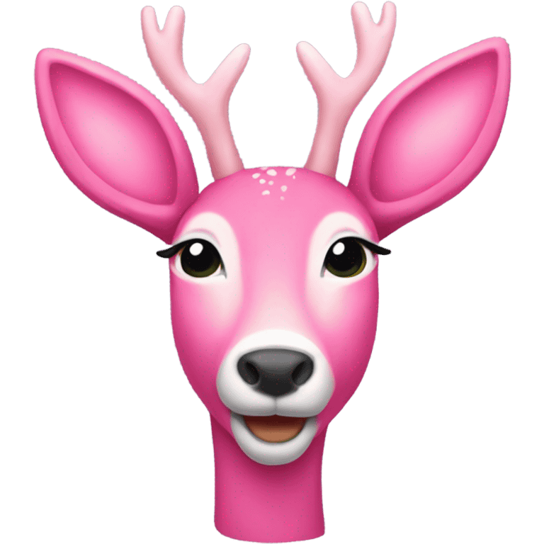 pink deer emoji