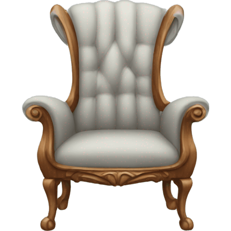 Chair with elephant feet emoji