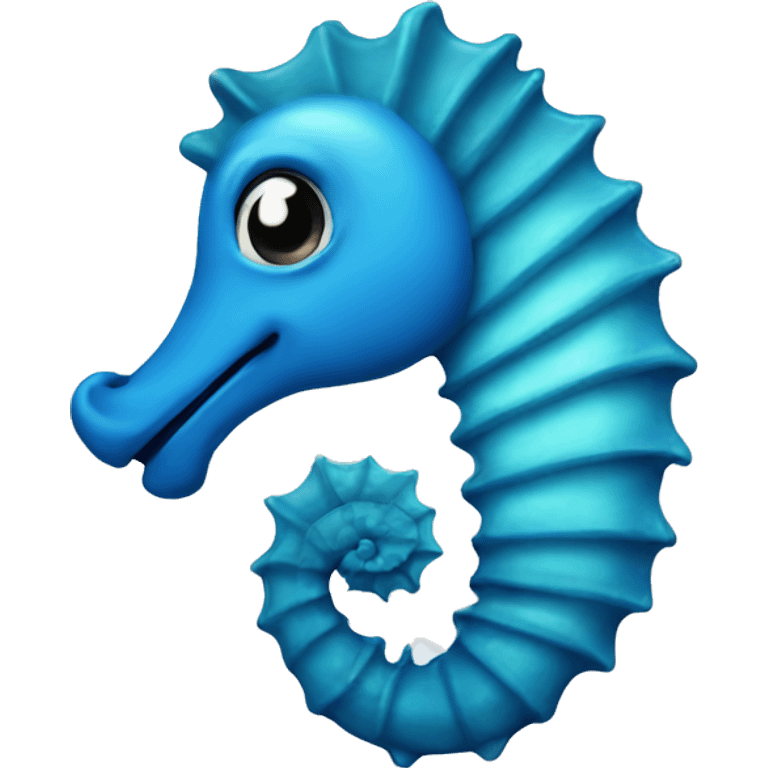 Blue seahorse emoji