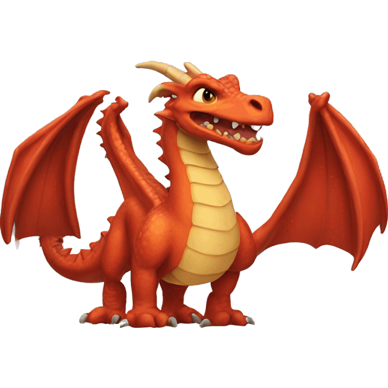 Dragon with a chad face emoji