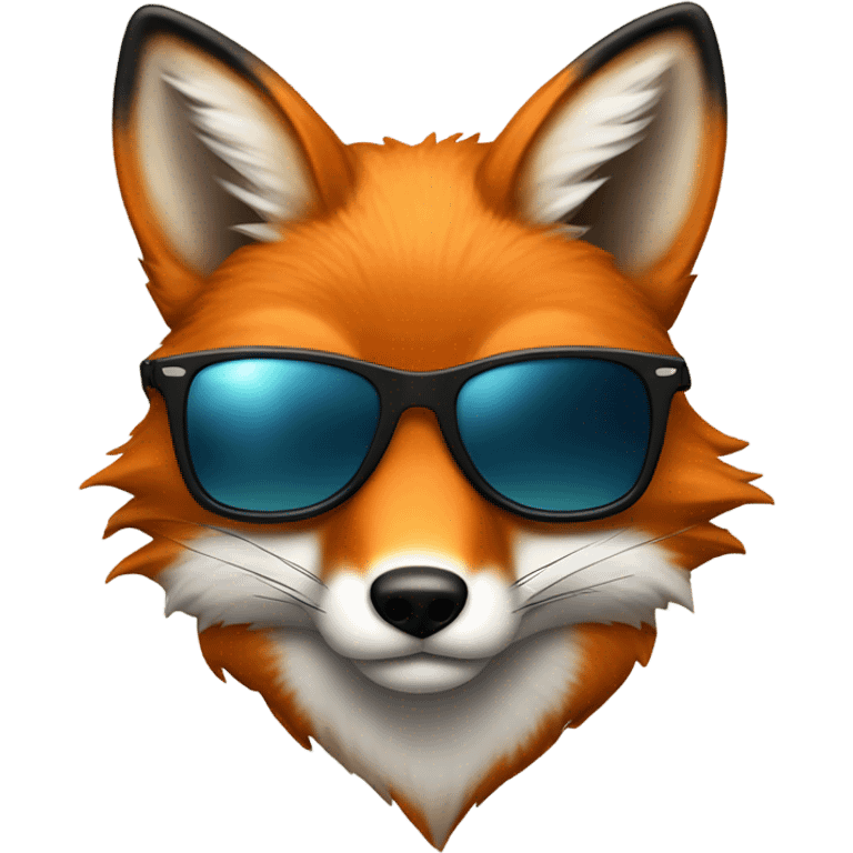 Fox wearing sunglasses  emoji