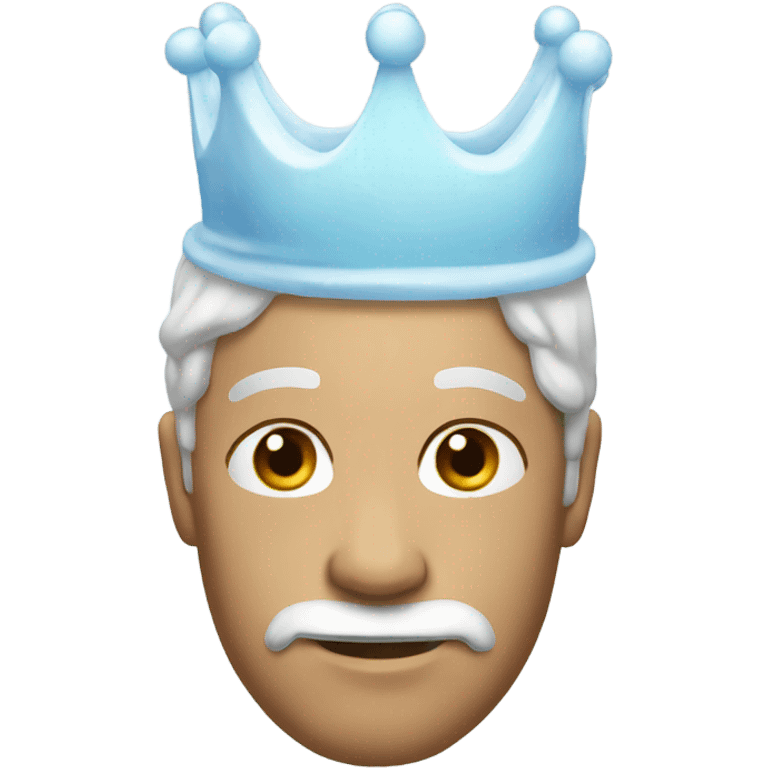 Frosted crown emoji