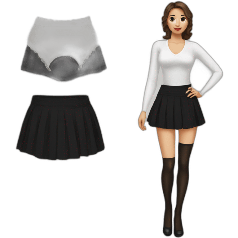 white-knickers-white-stockings-black-skirt emoji