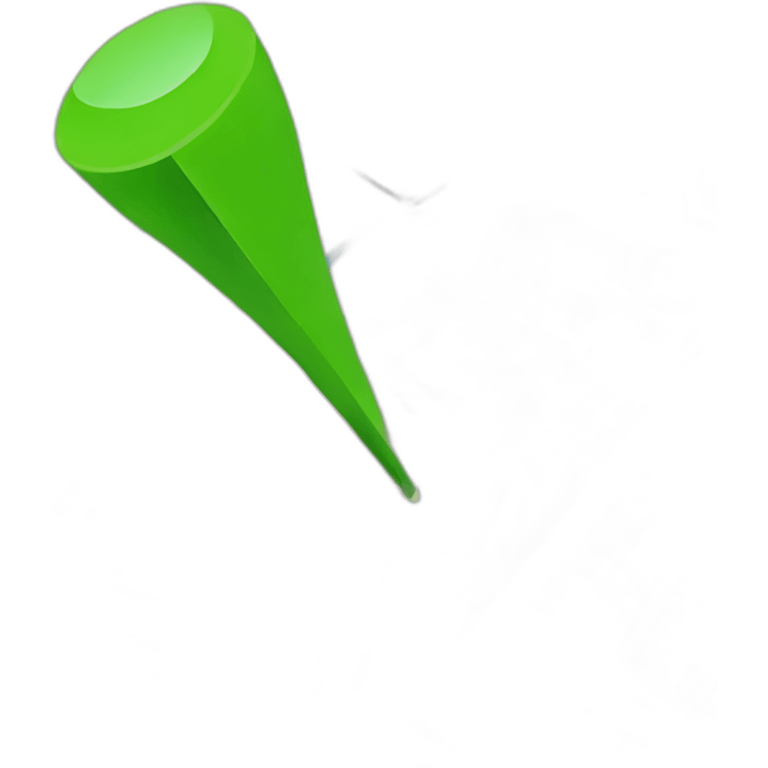 Green map marker emoji