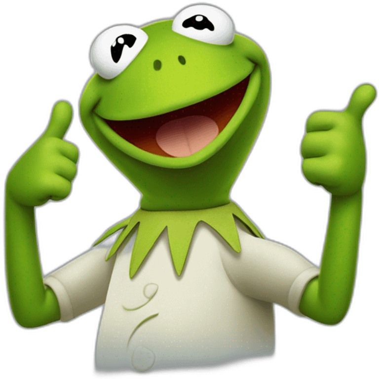 kermit the frog thumbs up emoji