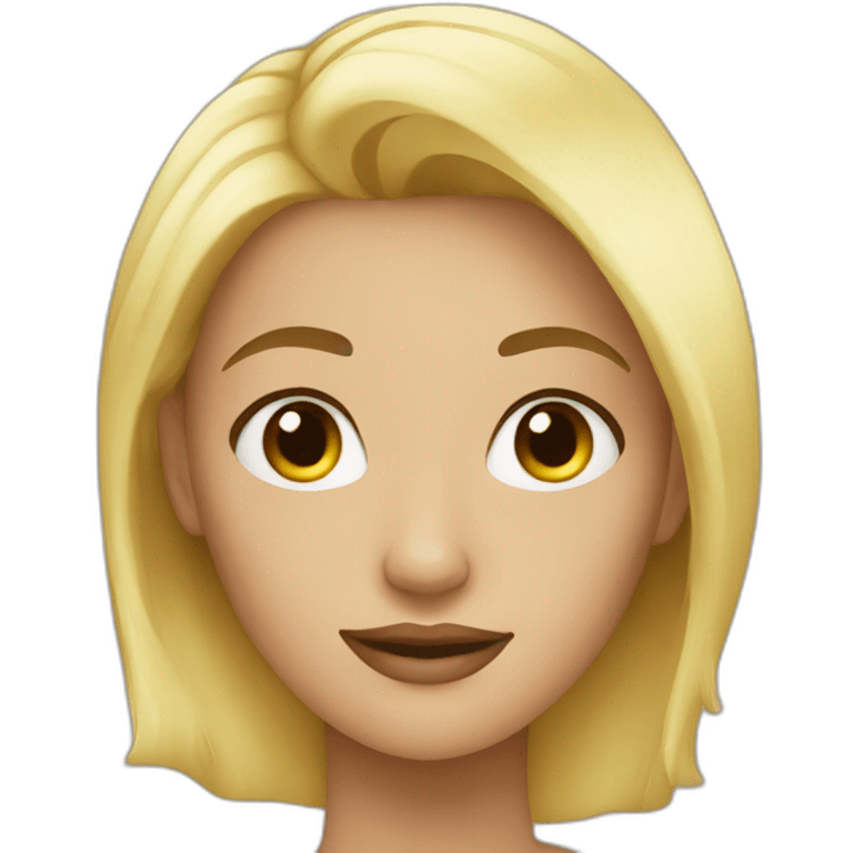 Blond women beautiful emoji