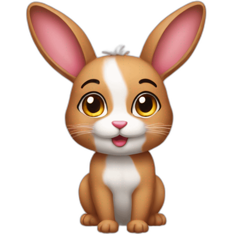 feral rabbit wearing bikini emoji