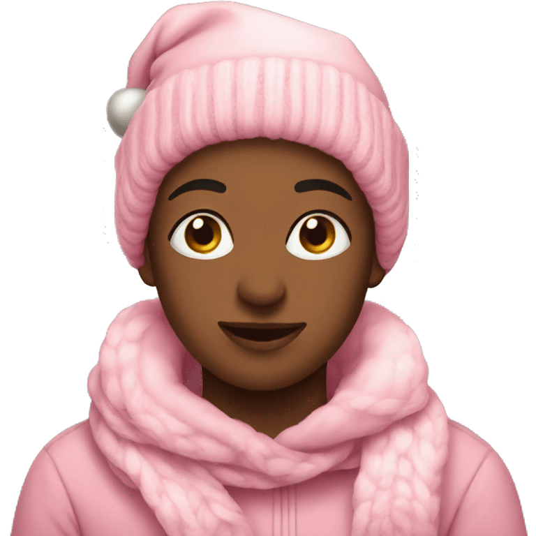 Cozy pink Christmas  emoji