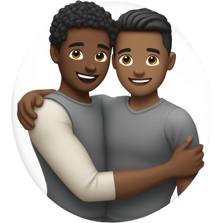 Interracial gay couple  emoji