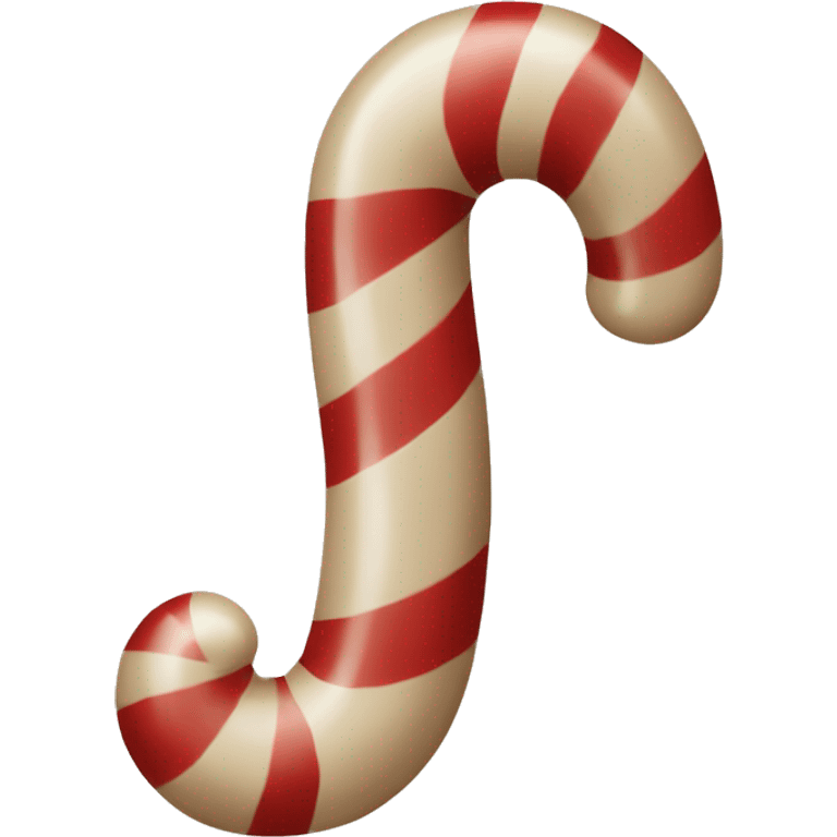 Beige candycane  emoji