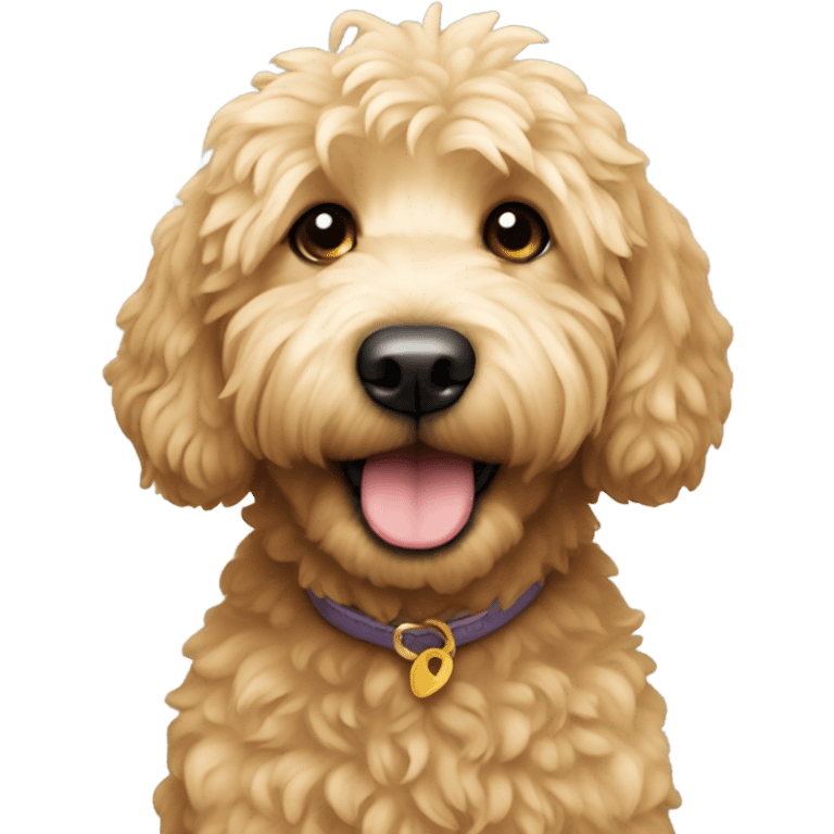 Mini golden doodle  emoji