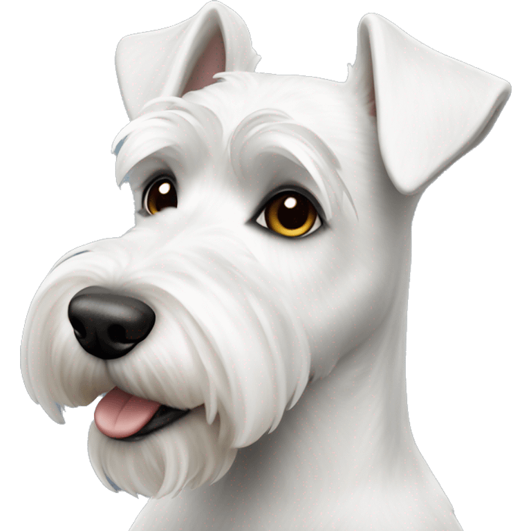 white miniature schnauzer  emoji