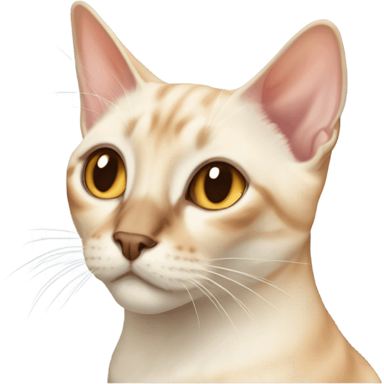 Flame point siamese cat emoji