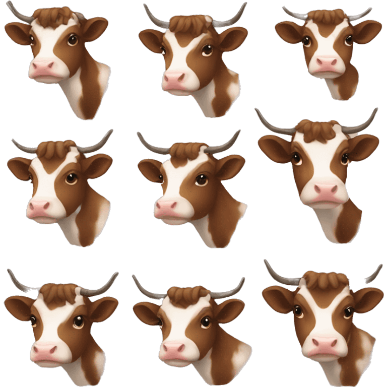 heifer with 8 bows  emoji