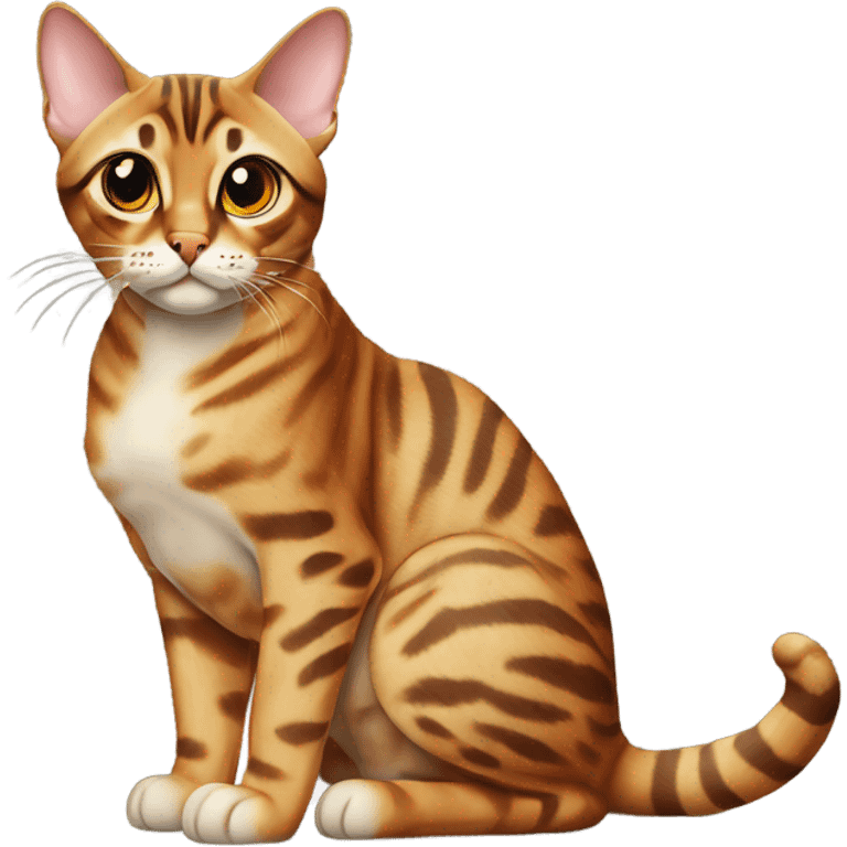 bengal cat sitting  emoji