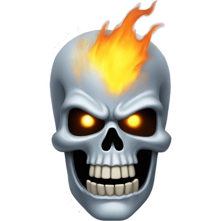 Ghost rider head  emoji