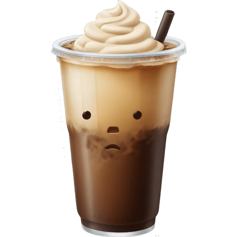 Large iced coffee drink ￼ emoji