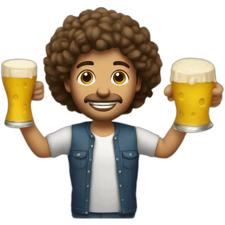 Juntada con queso y birra emoji