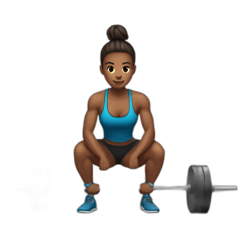 barbell squat emoji