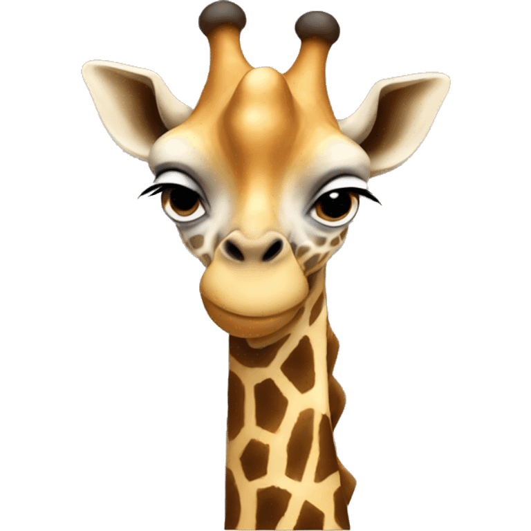 Giraffes wearing a hoodie  emoji