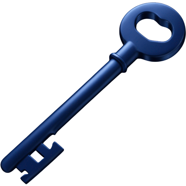 Dark blue key emoji